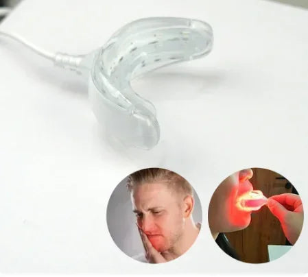 Portable red light therapy gingivitis ulcer healing gum pain relief LED light therapy dental products