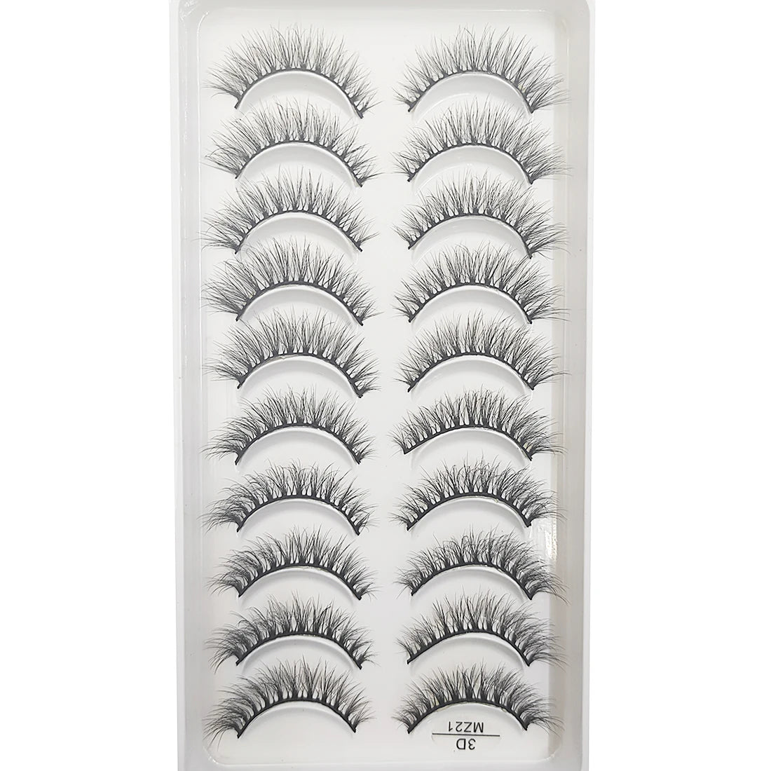 20 Style 10 Pairs Natural 3d Mink Lashes Soft False Eyelashes Cross Messy Dense Eye Lashes Extension Makeup Faux Cils Maquillaje