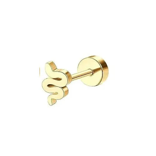 Bobisty 1PC Flat Back Earrings for Women Hypoallergenic Surgical Steel Earrings for Sensitive Ears 20G Cartilage Small Stud Hoop