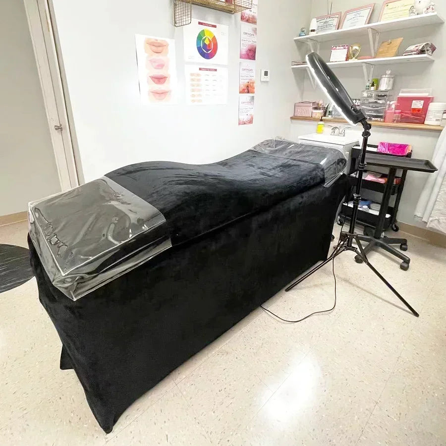 Lash Bed Topper and Bed Cover, Ergonomic Curvy Massage Table Cushion, Eyelash Mattress Bed for Beauty Salon Customized