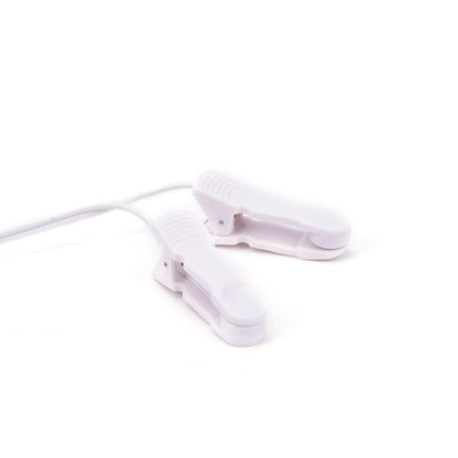 Electrode Lead Wires with 2 Ear Clips for Tens Therapy Machine Massager 2.5mm