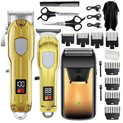 Hair Clippers Set for Men, Cordless Hair Clipper Shaver Beard Trimmer, Hair Cutting Machine for Men, Holiday Gift for Him