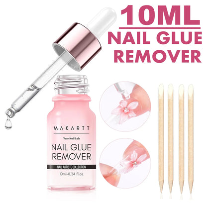 Makartt Nail Gel Glue for Press On Nails Soft Acrylic Gel Nail Tips Fake Nails,Super Strong Glue Easy to Control No Lamp Needed