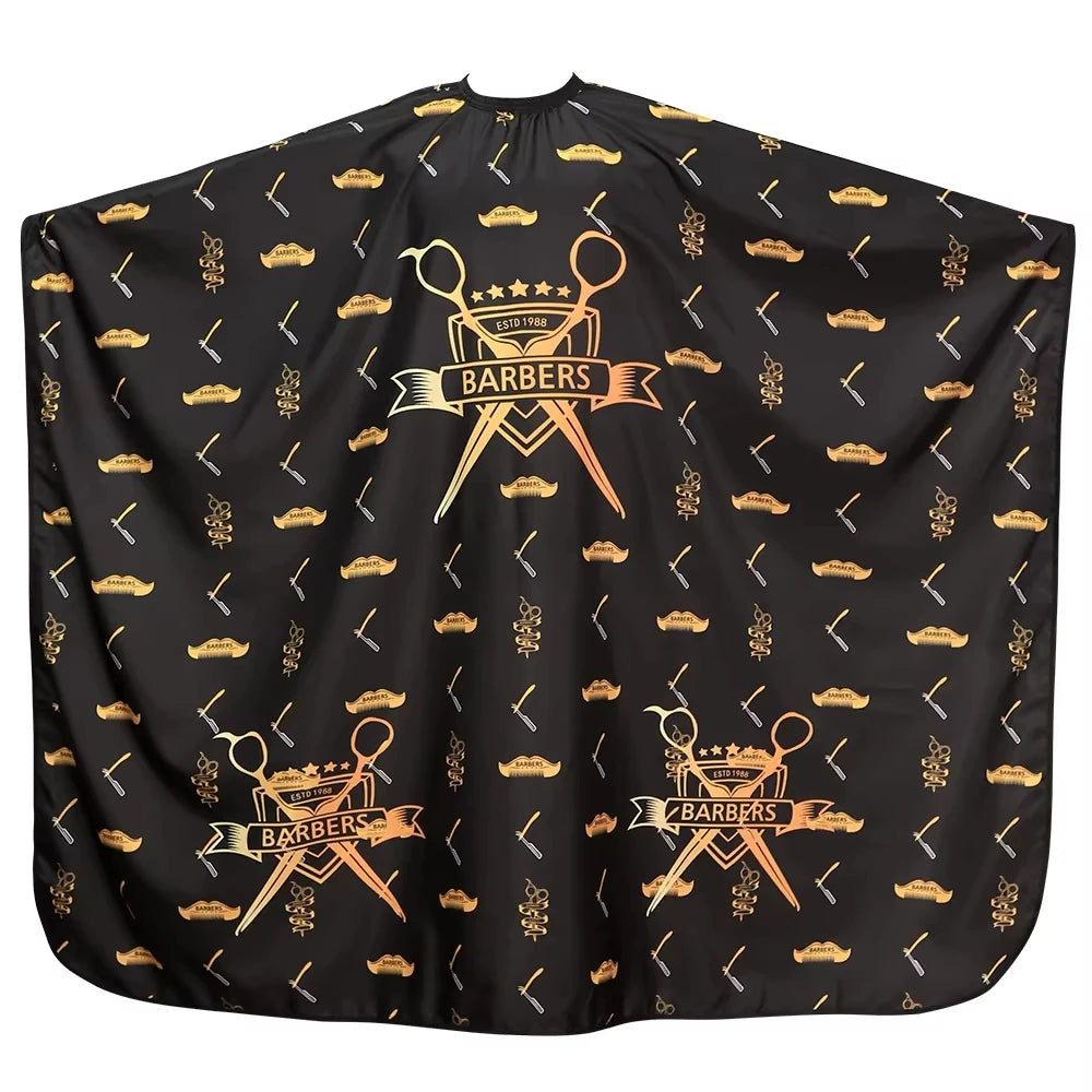 Barber Black Haircut Cloth Hairdresser Apron Hair Cut Cape Hairdress Gown Hairdressing Coat Barbershop Salon Accessory