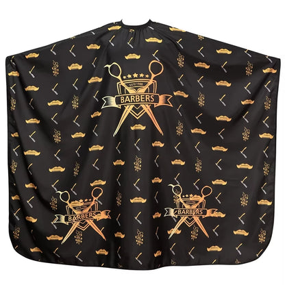 Barber Black Haircut Cloth Hairdresser Apron Hair Cut Cape Hairdress Gown Hairdressing Coat Barbershop Salon Accessory