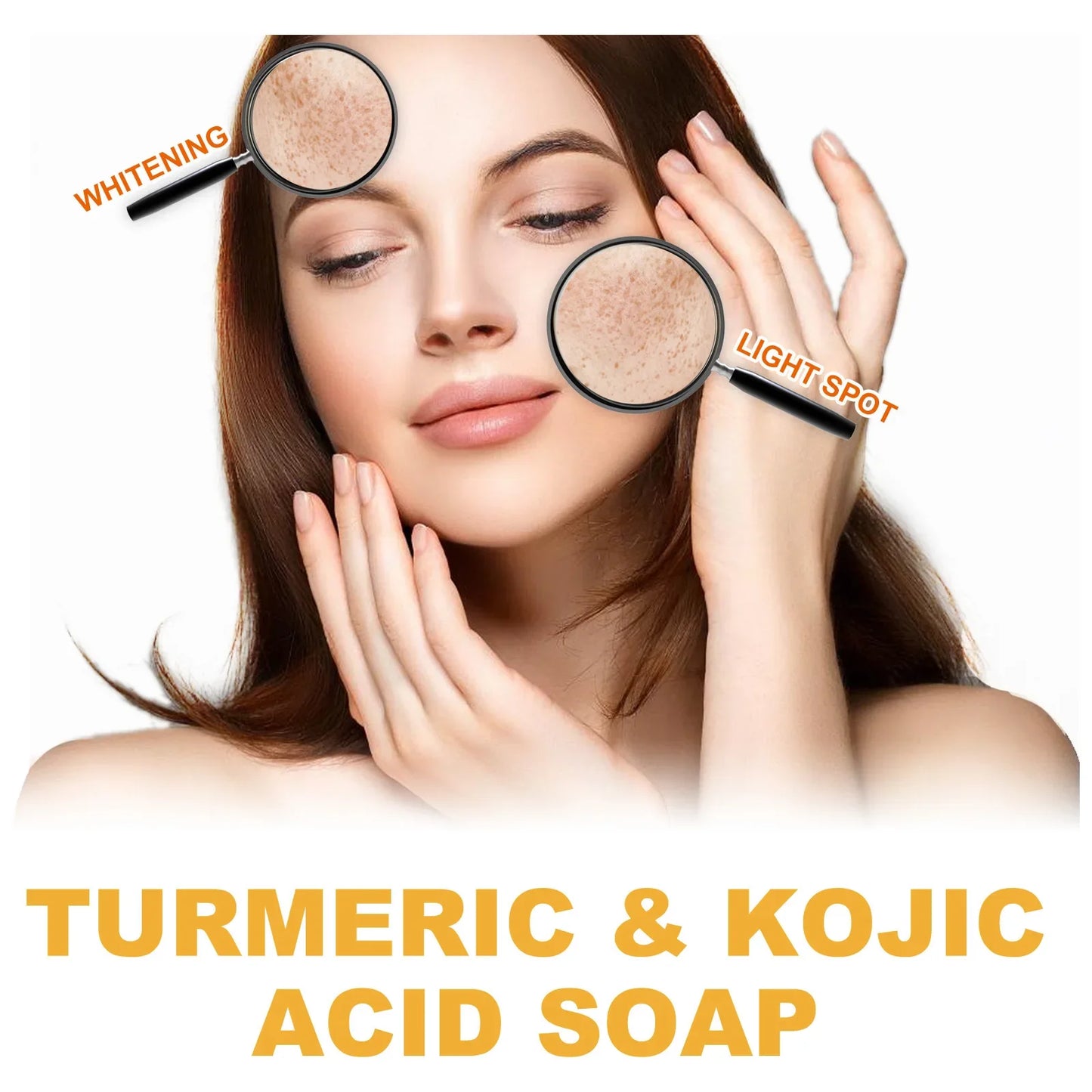 Kojic Acid Dark Spot Remove Soap for Cleaning the Face Whitening Oil Control Even Tone Skin Products Natural Turmeric Soap Bar