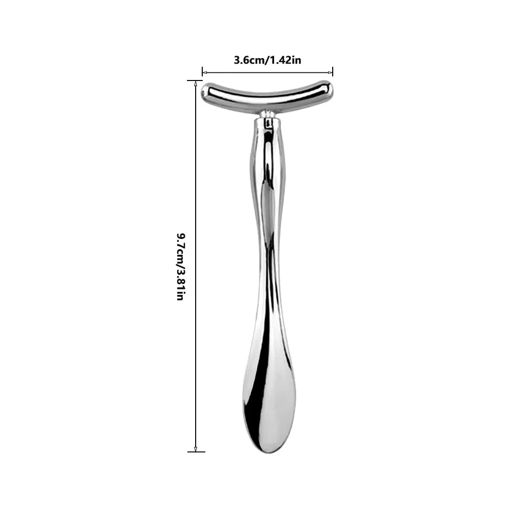 2in1 Mini Eye Massage Stick Face Lifting Massage Anti Cream Eye Pouch Dark Circles Spoon Applicator Facial Mixing Scoop Tool