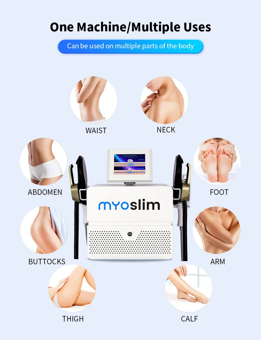 Myoslim NEO 15T RF 6500W Myoslim Machine - Advanced Body Sculpting & Fat Burning Technology