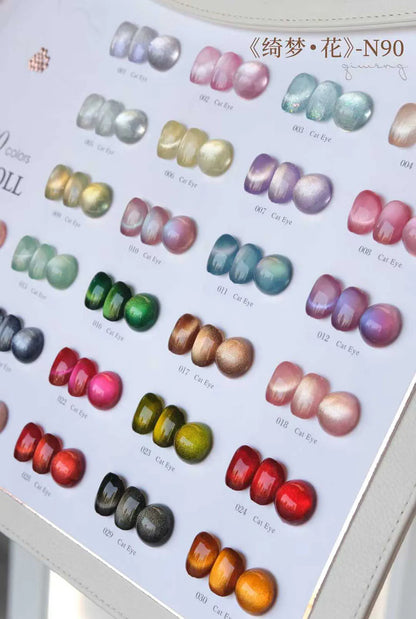 New Cat Eye Gel Nail Polish Collection Set With Free Display UV LED Gel Polish 9D Magnet Cat's Eye Magenetic Gel 30pcs/set 15ml