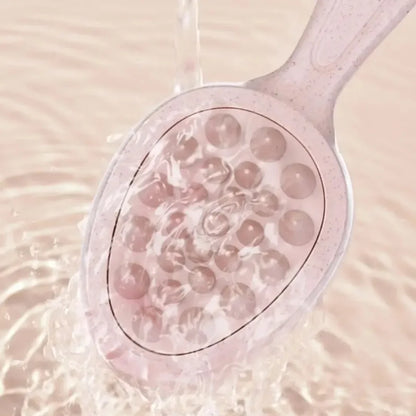 2 in 1 Silicone Shampoo Brush Head Scalp Massage Comb Double Side Hair Washing Comb Soft Body Bath Shower Brush Styling Tools