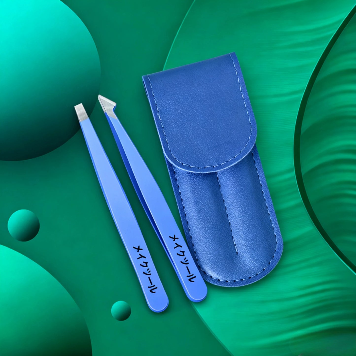 2pcs Professional Stainless Steel Eyebrow Tweezers Heavy-Duty Precision Tip for Eyebrow Grafting, Lash Application Gifts