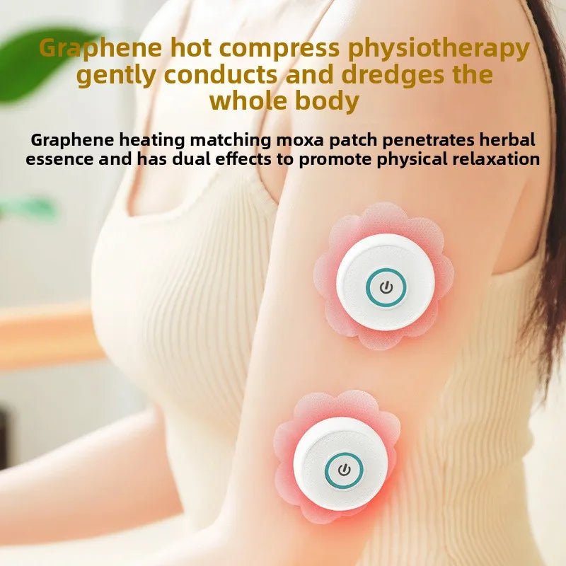 Electric Moxibustion Box Smokeless Moxibustion Apparatus Neck Shoulder Heated moxibustion Therapy for Home Back Body Massage
