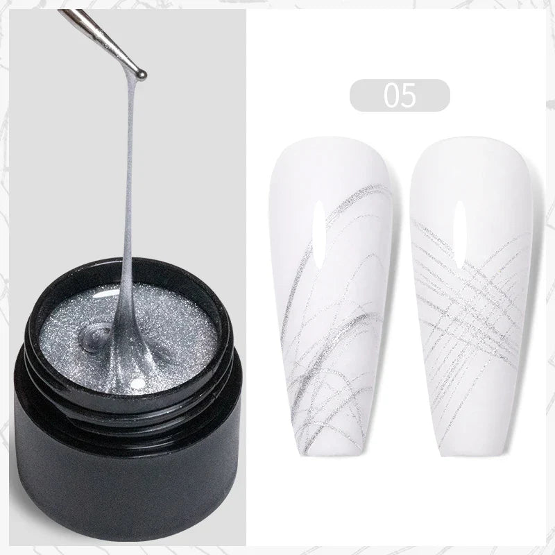 BOZLIN 5ml Sparkling Chameleon Mica Shell Gel Polish Colorful Sequins Manicure Semi Permanent Soak Off Nail Art Gel Varnish