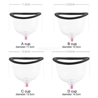 Electric Vacuum Breast Machine Enlargement Pump for Chest Massage Butt Lifting Body Shaping Beauty Device Nipple Enlarge Device