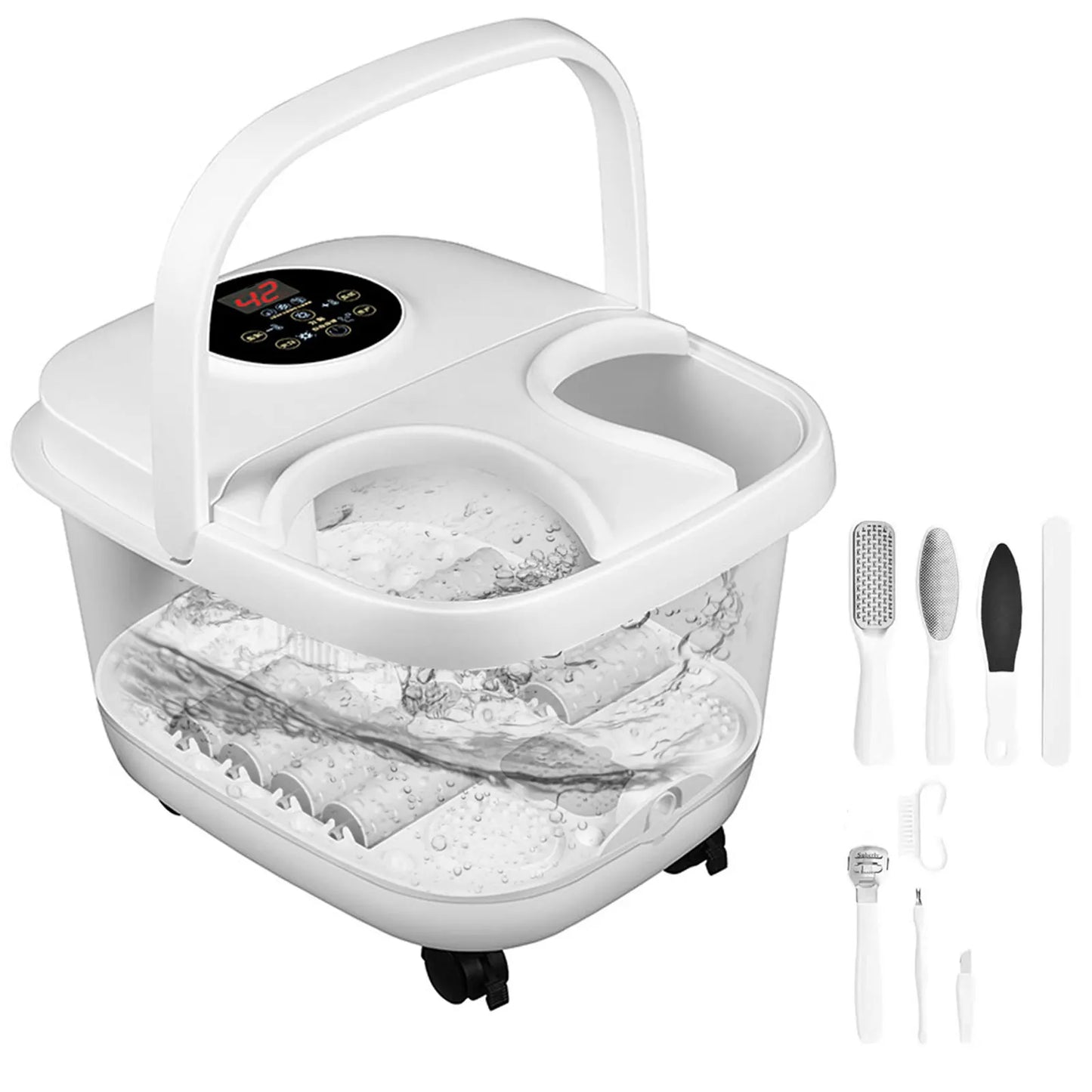 Foldable Thermostatic Foot Massage Tub Houseold Foot Bath Massager Portable Foot Massage Artifact To Promote Blood Circulatio