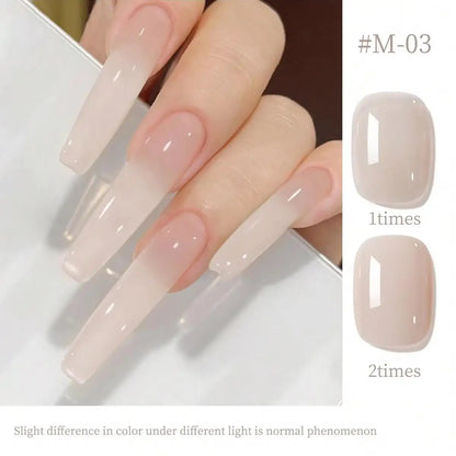 1pc 15ml Reddish Brown Gel Nail Polish Starter Pure Soak Off No Wipe Nail Gel Polish Suitable For All Seasons