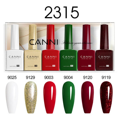 CANNI Nail Gel Polish Set HEMA TPO FREE Jelly Nude Color Rubber Base UV Construction Gel Semi Permanent Soak off UV LED Gel Nail