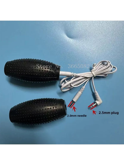 2pcs Hand Shock Conductive Rods for TENS EMS Massager Stimulator Hands Electrode Stick/with 1pcs Connecting Cable/Massager