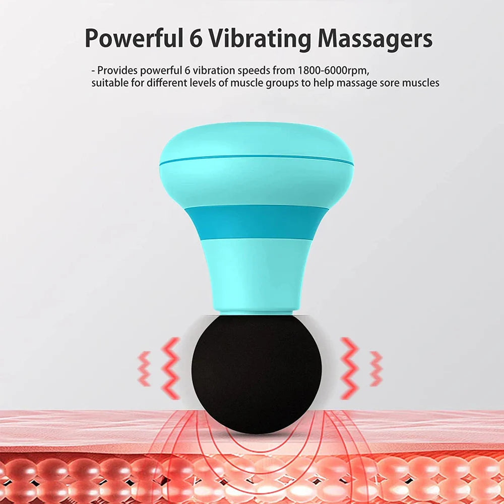 Mini Neck Massager Multi USB Electric Handled Wave Vibrating Cellulite Massage Relaxation Instrument Massage Waist Back Shoulder