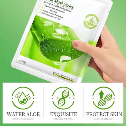 6pcs Natural Plant Face Mask Beauty Skincare Facial Masks Moisturizing Firming Hydrating Sheet Mask Skin Care Korean Cosmetics