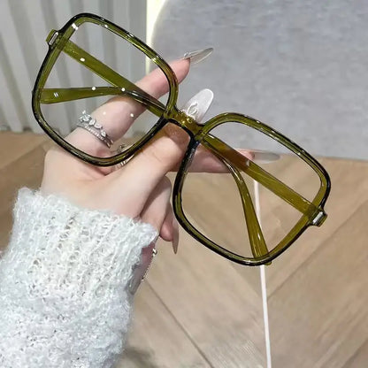 1Pc/3Pcs Classic Fashion Large Frame Square Glasses Transparent Lens Casual Fashion Decorative Glasses Suitable for Office, Read