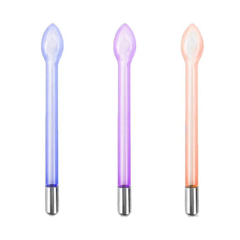 3pcs High Frequency Replace Wand Facial Skin Therapy Instrument Spot Remover Massage Beauty Skin Care Machine HF Glass Tube