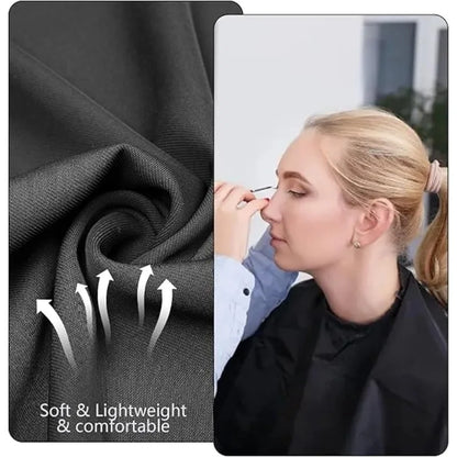 Waterproof Hairdressing Cape Adjustable Barber Salon Cutting Cape Professional Short Style Hair Dye Cape for Coloring & Bleach