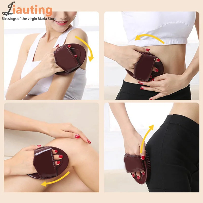 Soft Cellulite Body Massager Brush Gua Sha Scraping Board Massage Brush Scraper Anti Cellulite Slimming Relaxing Scrub Massager