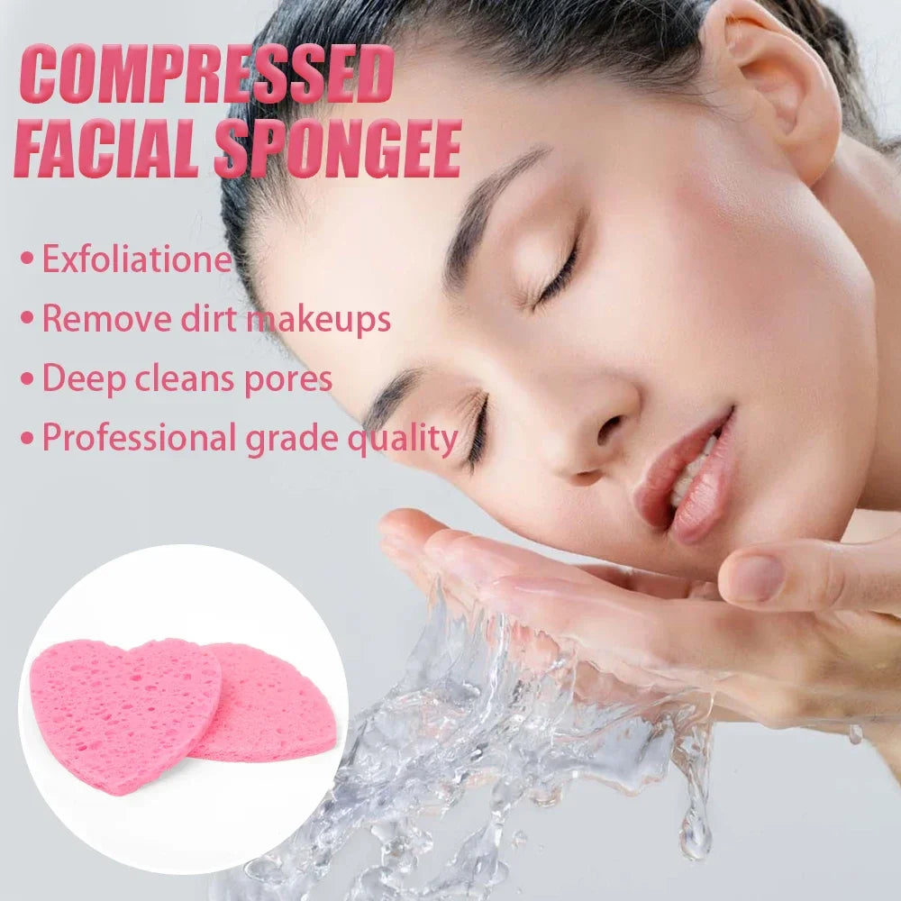 Natural Cellulose Face Sponge Compressed Facial Sponges Spa Sponges Cleansing Massage Pore Exfoliating Mask Makeup Removal