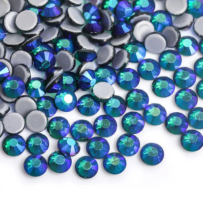 SS16 SS20 Glitter стразы Crystal Hotfix Rhinestones 1440pcs/pack Crystal AB Hot Fix Rhinestone for Apparel Wedding Dress E7021
