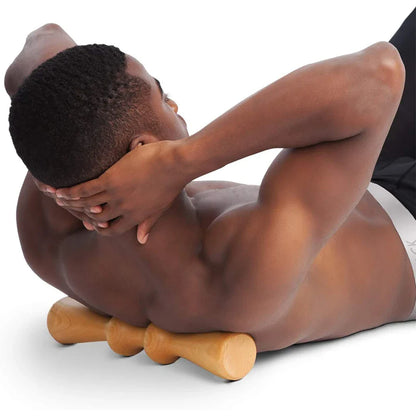 Body Back Wood Back Roller, Spine Stretcher & Aligner, Ma Roller, Back Cracker for Back & Muscle Recovery, Manual Back Massager