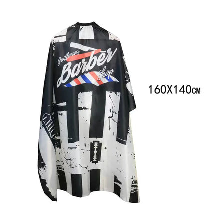 Hairdressing Coth Pattern Cutting Hair Waterproof Cloth Salon Barber Cape Professional Hair Stylist Retro Aprons Haircut Cape
