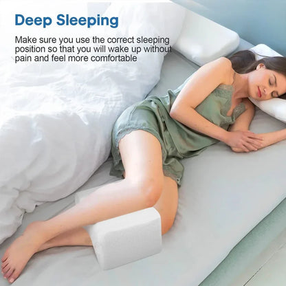 Memory Foam Knee Pillow Back Support Align Spine Pregnancy Body Pillows for Side Sleepers for Orthopedic Sciatica Back Leg Hip