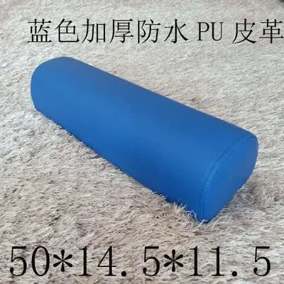 Half Moon Bolster Semi-Roll Pillow Ankle Knee Support Leg Elevation Back Lumbar Neck Pain Relief Density Foam Massage Bed Table