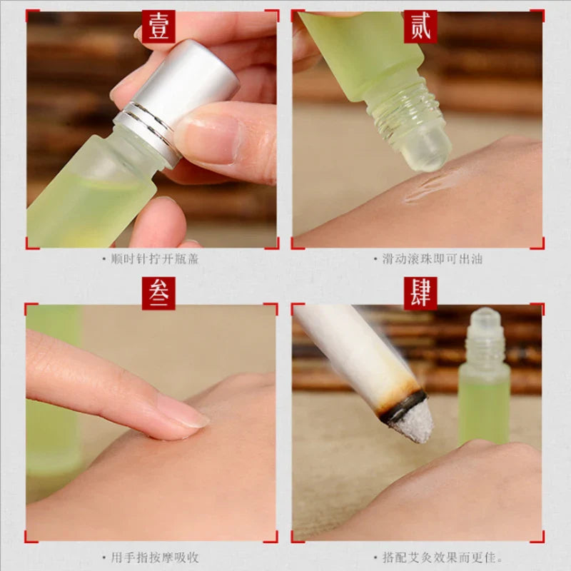 10ml Wormwood Scraping Essential Oil Mugwort Pure Nature Moxibustion Oils Meridian Massage Cupping Moxa Accessories Health Care