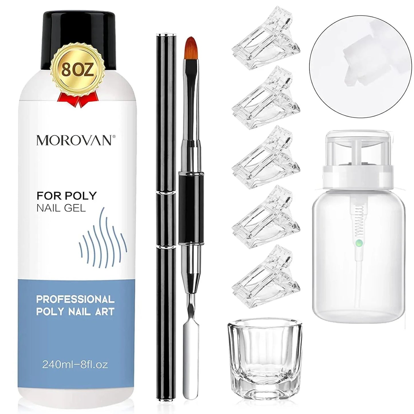 75/120/240ml Gel for Extension Anti-stick Gel Nail Polish Brush Bottle Cap as  Liquid Cup Fake Nails Slip Solution DIY Art Tools