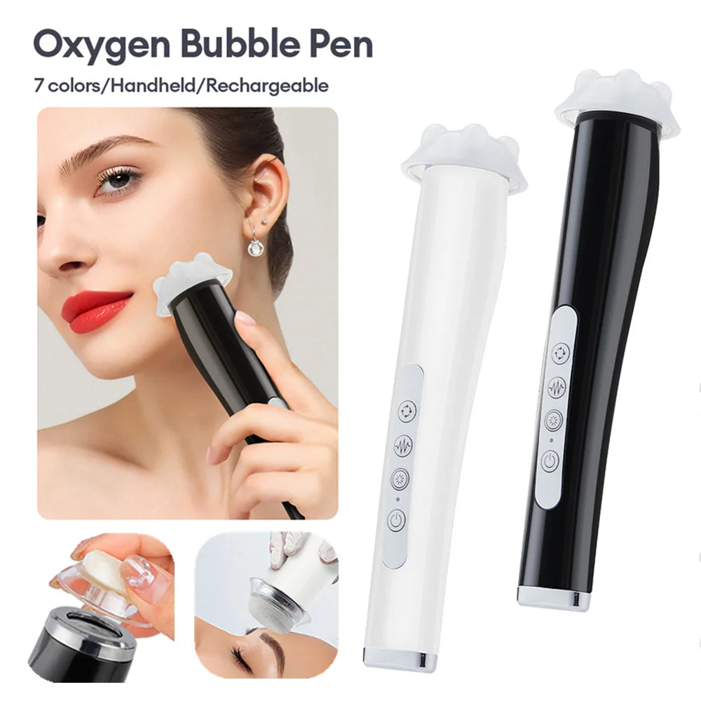 Foreverlily CO2 Bubble Pen Aqua Skin Face Cleansing SPA Beauty Device CO2 Pods Massager Portable Oxygen Bubble Facial Machine