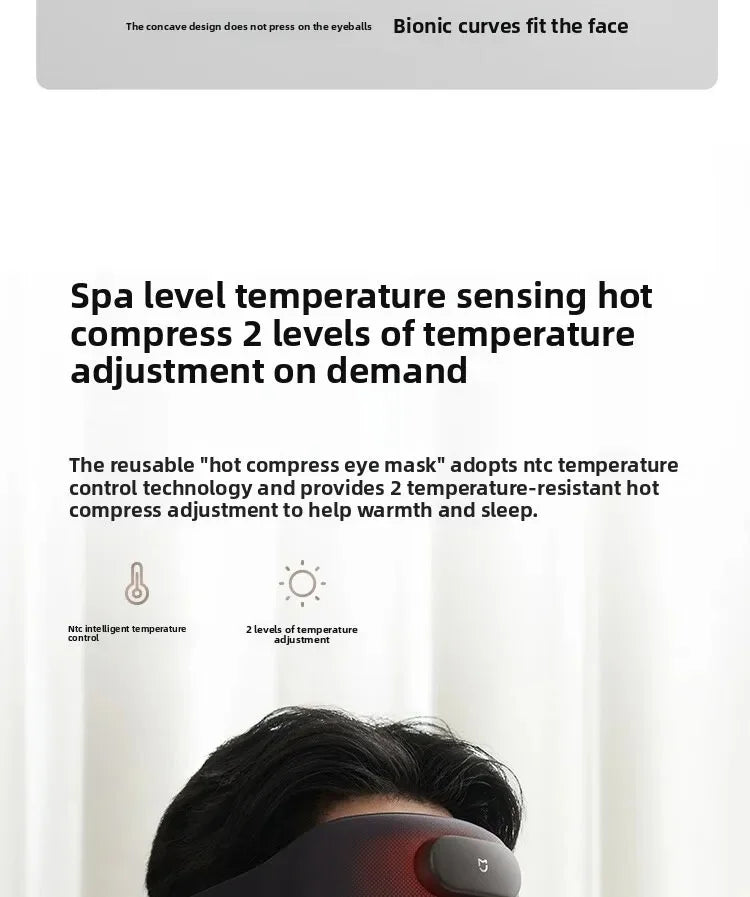 Original Xiaomi Mijia Massage Eye Mask for Eye Fatigue Relief, Heat Compress and Relaxation - A Thoughtful Gift