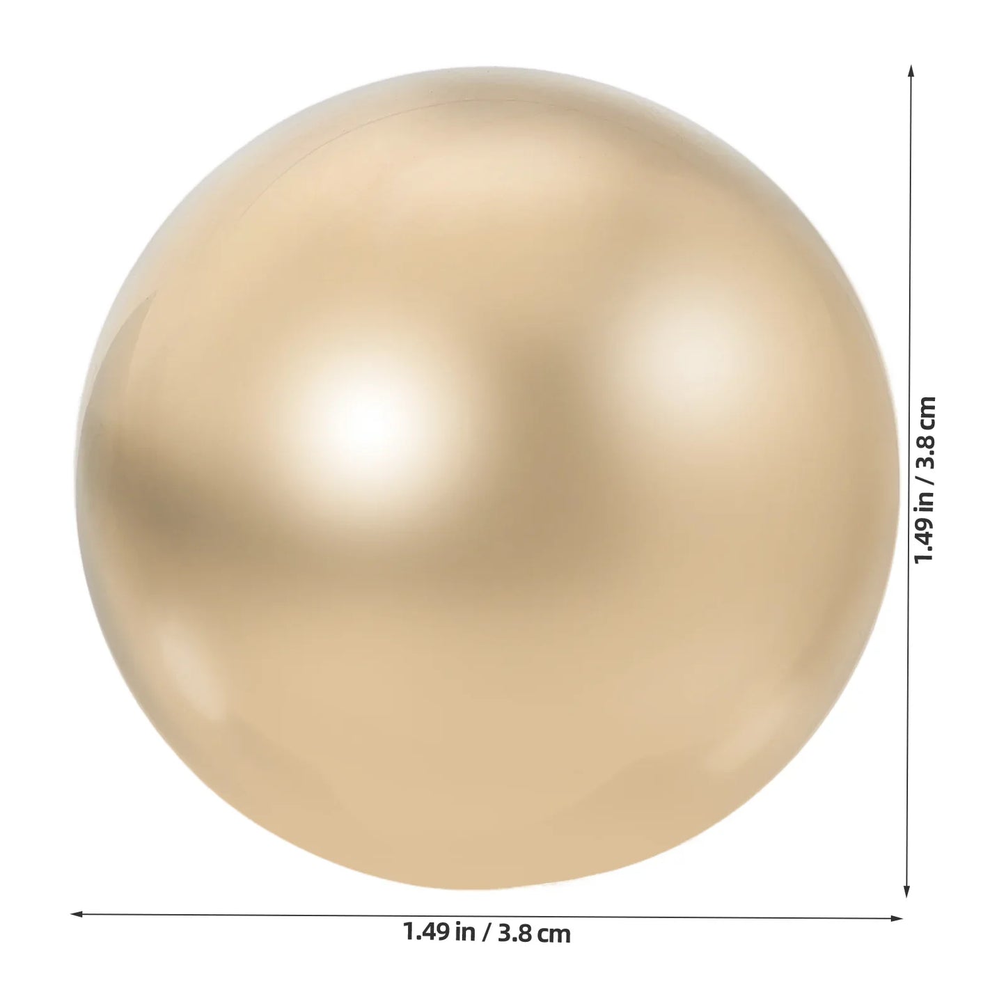 2 Pcs Brass Exercise Ball Baoding Metal Balls Magnetic Golden Muscle Massage