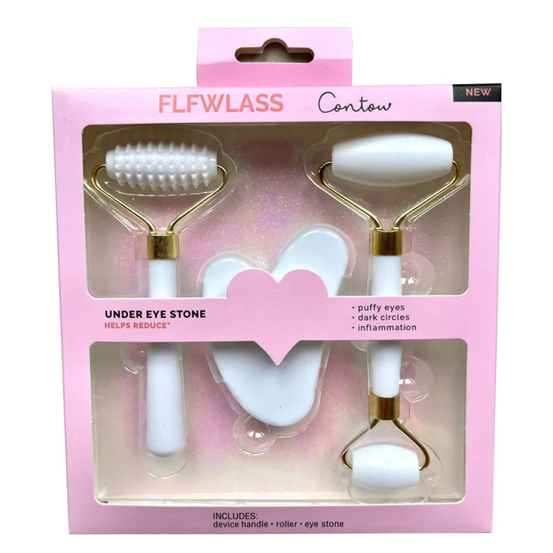 3pcs Set Resin Gua Sha Roller Massager for Face Body  Face Care Roller Facial Massager Beauty Health Massage Tool Not Jade Stone