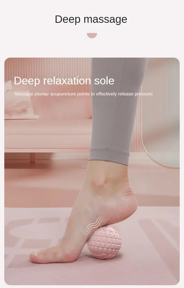 TPR Floating Point Massage Ball for Foot Neck Shoulder Pain Relief Deep Tissue Muscle Relaxation Yoga Fitness Reusable Washable