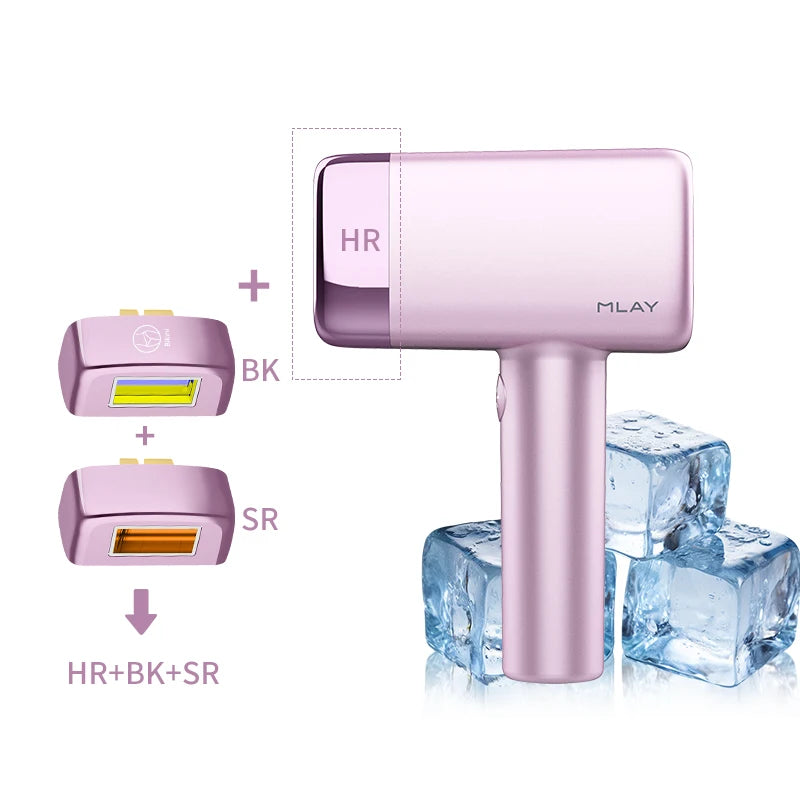 MLAY T14 Ice Cooling Hair Removal Device Bikini Facial Hair Laser Epilator with Replaceable Lens Women's Epilators Painless
