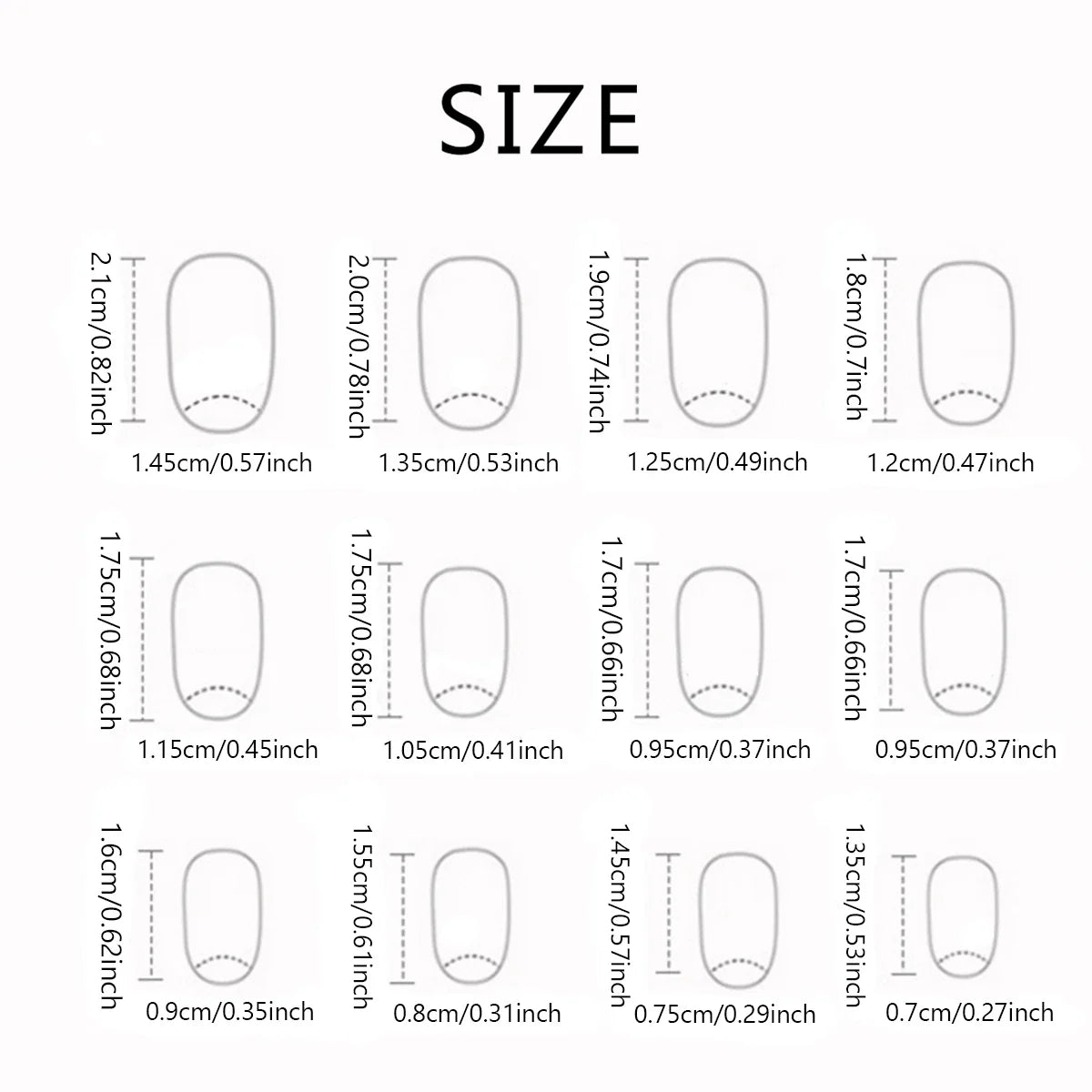 24 pcs short Oval French simple solid color Flash nails +1 nail glue +1 nail file