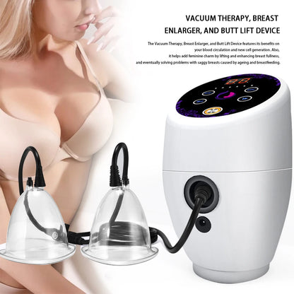 Electric Breast Enlargement Massager Bust Enhancement Pump Buttock Lifter Vacuum Therapy Machine Breast Massage with 6 Cups
