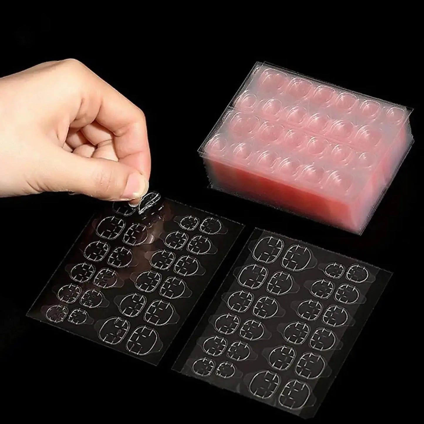 Double Sided Nail Glue Stickers Jelly Gel Glue False Nail Nails Bck Glue Sticker Nails Accessories And Tools Reusable