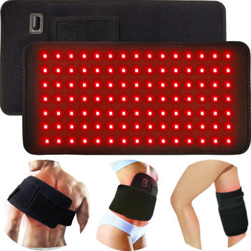 LED Red Infrared Light Therapy Belt Pad Beauty Devices for Body Back Knee Hands Feet Relief Portable 660nm 850nm Heat Pad