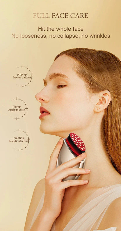 Radiofrequency facial tightening device - Skin tightening and lifting radiofrequency high-frequency facial care massage equipmen