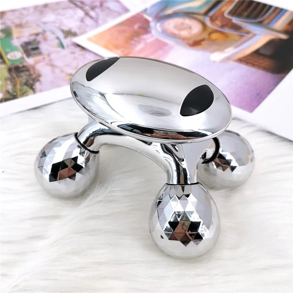 4D Roller Massager Solar Micro Current Massager Face Lifting Tightening Body Slimming Shaping Anti-cellulite Roller Beauty Care