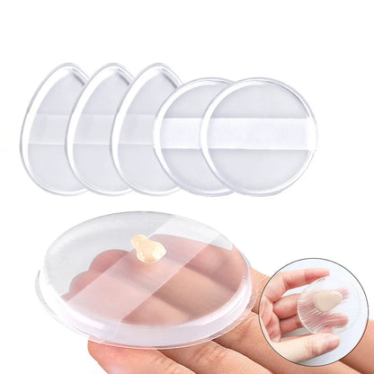 1Pcs Transparent Silicone Gel Powder Puff Sponge Face Conceale Cosmetics Puff Accessories For Foundation BB Cream No Powder