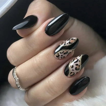 24pcs/Box Long Coffin False Nails Art Rose with Glue Wearable Nude Pink White Color Jelly Nails Tips Full Cover Press on Nails